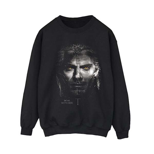 Netflix Dam/Damer The Witcher Geralt Stare Sweatshirt S Svart Black S