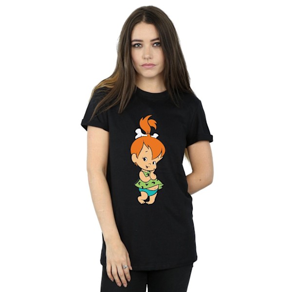 The Flintstones Dam/Kvinnor Pebbles Flintstone Bomull Boyfrie Black S