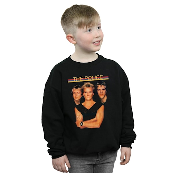 The Police Boys Band Foto Sweatshirt 9-11 År Svart Black 9-11 Years