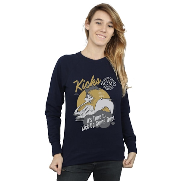 Looney Tunes Dam/Damer Road Runner Kicks Sweatshirt L Marinblå Navy Blue L
