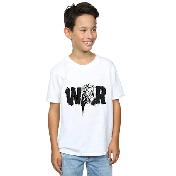 Marvel Boys Avengers Infinity War Fist T-Shirt 12-13 år Vit White 12-13 Years