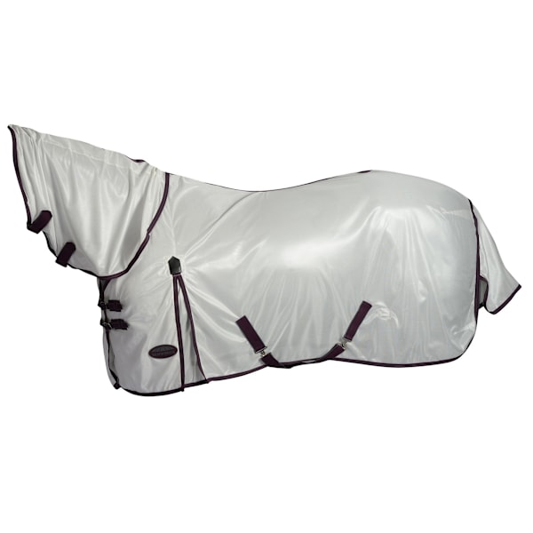 Weatherbeeta Comfitec Essential Mesh II Combo Neck Turnout Rug White/Maroon/Grey 4 ft