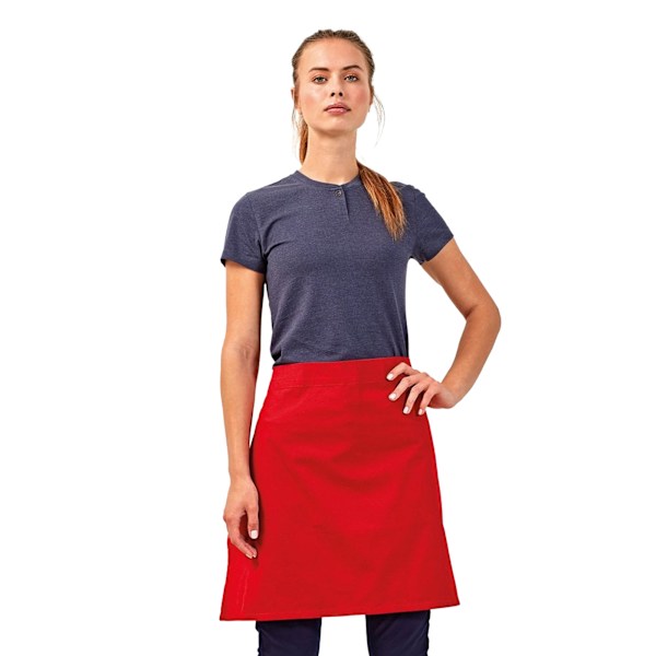 Premier Unisex Calibre Heavy Cotton Canvas Midjeskydd En Storlek Red One Size
