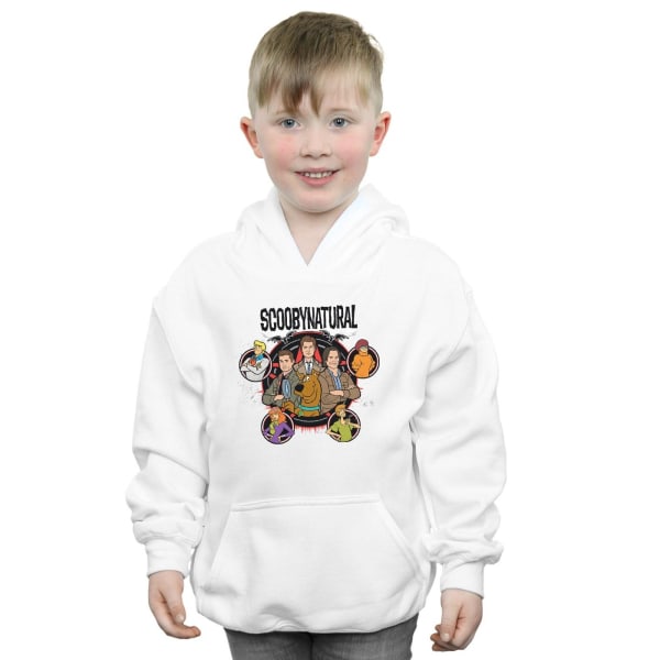Scoobynatural Boys Characters Star Hoodie 7-8 år Vit White 7-8 Years