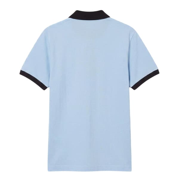 Lacoste Kortärmad Pikétröja för Herr S Blå Blue S