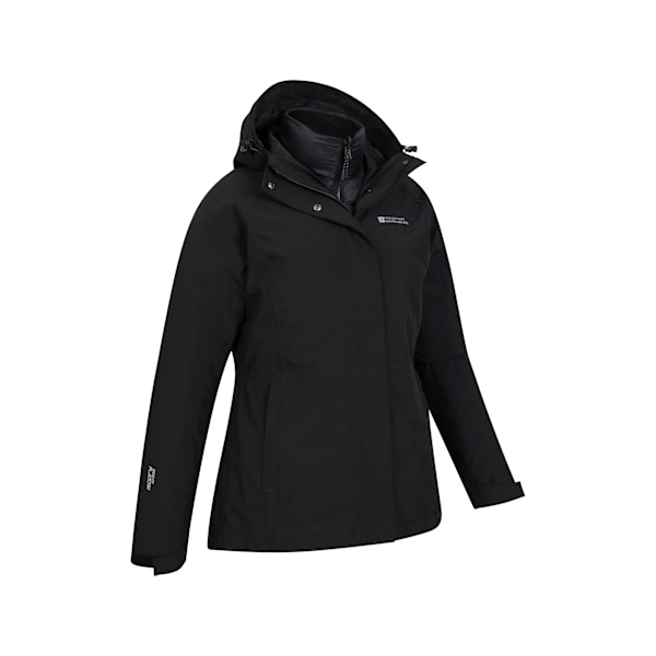 Mountain Warehouse Womens/Ladies Alaskan 3 i 1 Vadderad Jacka 2 Black 20 UK