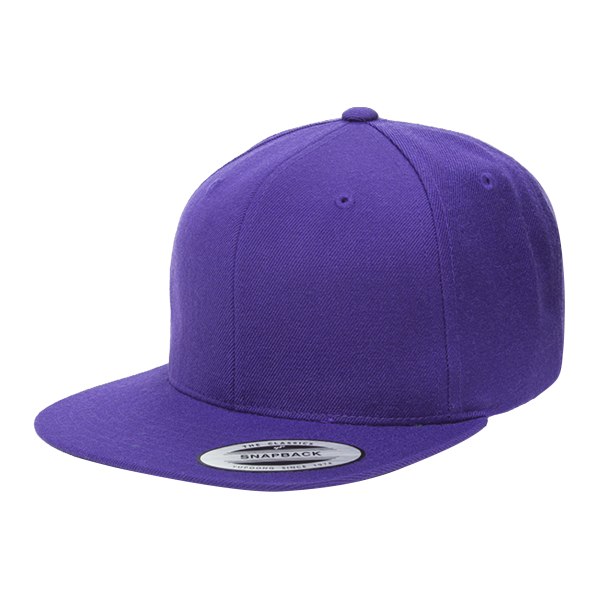 Yupoong Mens The Classic Premium Snapback Cap One Size Lila Purple One Size