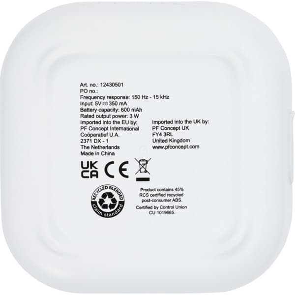 Stark 2.0 Återvunnen ABS-plast Bluetooth-högtalare En storlek Vit White One Size