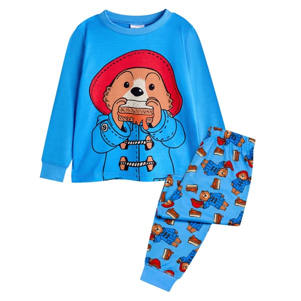 Paddington Bear Barn/Barn Lång Pyjamas Set 3-4 År Blue 3-4 Years