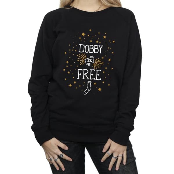 Harry Potter Dam/Dam Dobby Is Bomullströja S Svart Black S