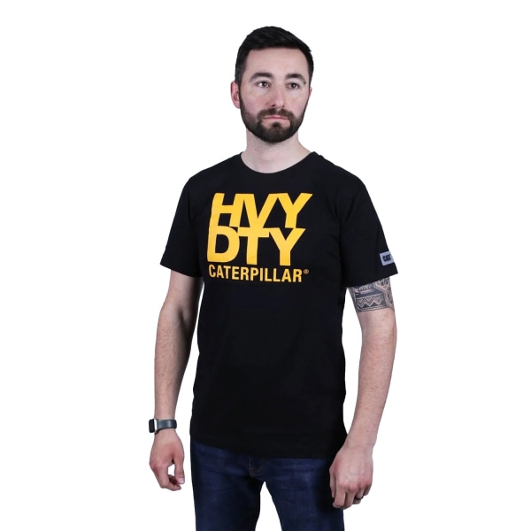 Caterpillar Mens Trademark Logo Heavy Duty T-Shirt S Svart Black S