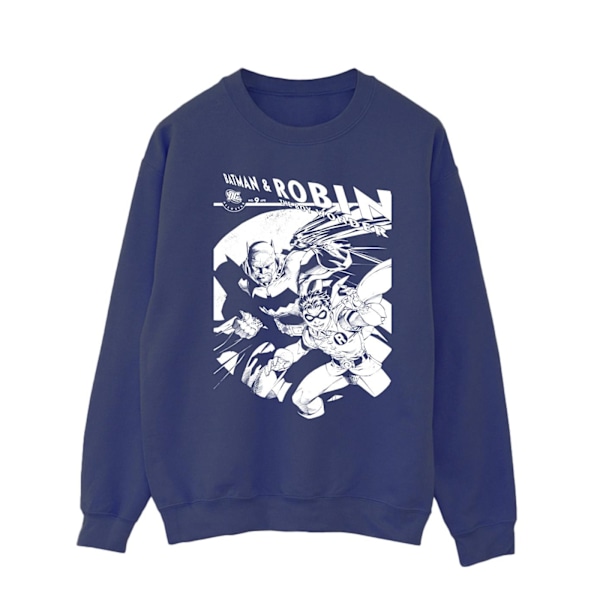 DC Comics Herr Batman Och Boy Wonder Sweatshirt 3XL Marinblå Navy Blue 3XL