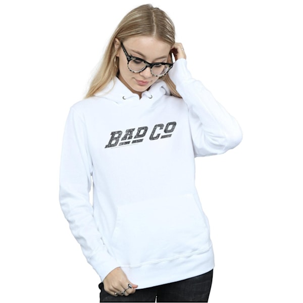 Bad Company Dam/Damer Rak Hoodie XL Vit White XL