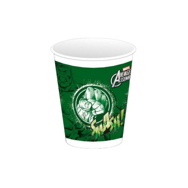 Hulk Plastic 200 ml Party Cup (Pack med 8) One Size Grön/Vit Green/White One Size