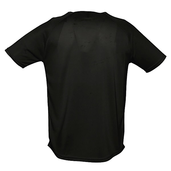 SOLS Herr Sporty Kortärmad Performance T-Shirt 3XL Svart Black 3XL