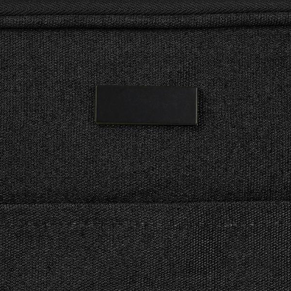 Unbranded Joey Canvas Recycled 2L Laptop Sleeve One Size Solid Solid Black One Size