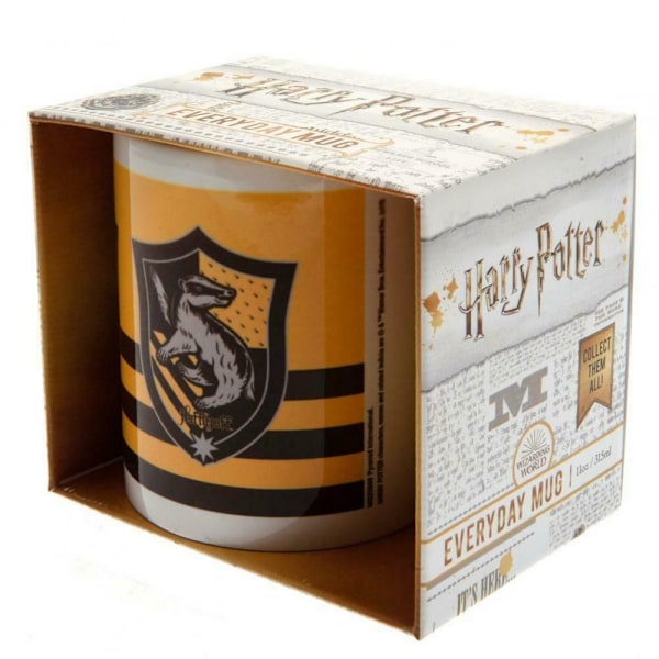Harry Potter Hufflepuff Mugg En Storlek Gul/Svart Yellow/Black One Size