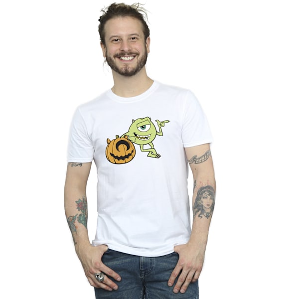 Monsters Inc Herr Mike Pumpa Bomulls T-shirt S Vit White S