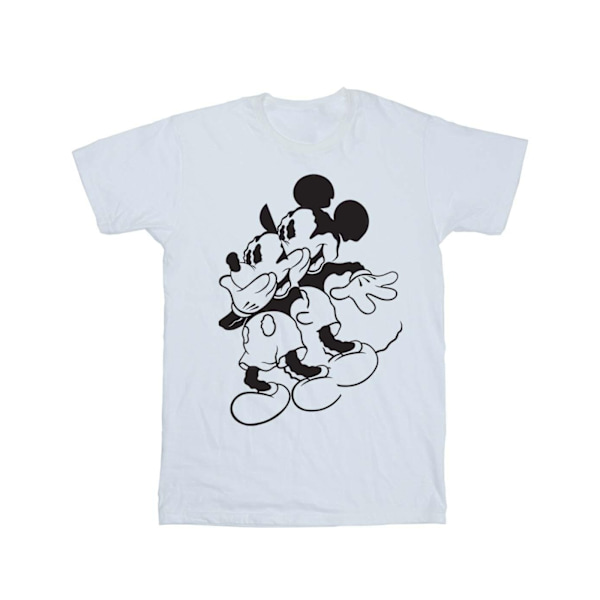 Disney Girls Mickey Mouse Shake Bomull T-shirt 7-8 år Vit White 7-8 Years
