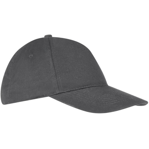 SOLS Unisex Sunny 5 Panel Baseball Cap ONE Mörkgrå Dark Grey ONE