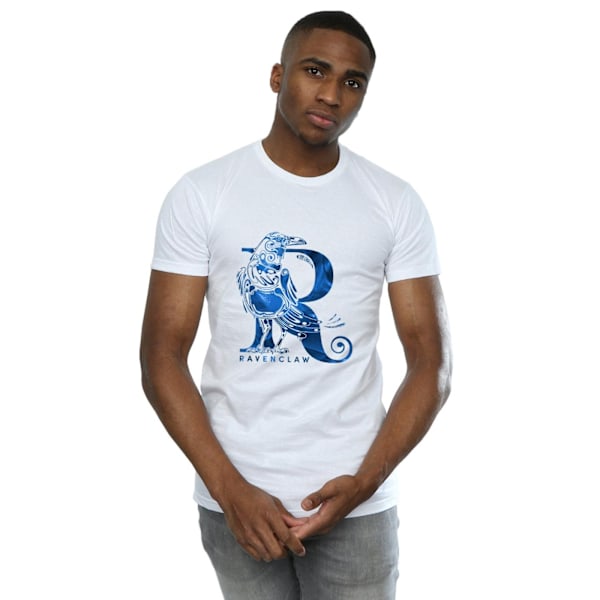 Harry Potter T-shirt Ravenclaw Raven för män L Vit White L