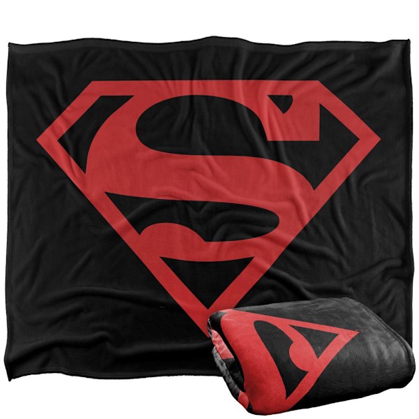 Superman Filt med Kontrastlogga One Size Flerfärgad Multicoloured One Size