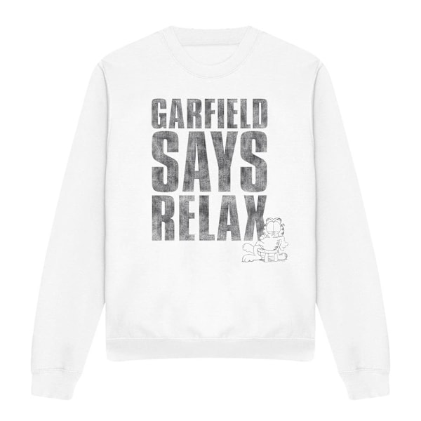 Garfield Unisex Vuxen Relax Sweatshirt XXL Vit White XXL