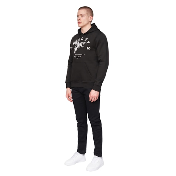 Henleys Mens Colhen Hoodie L Svart Black L