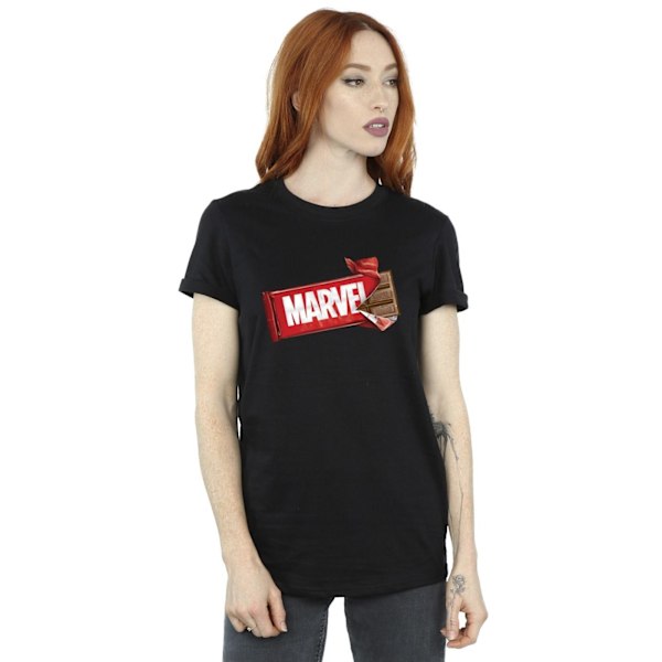 Marvel Universe Dam/Damer Marvel Choklad Bomull Boyfriend Black XXL