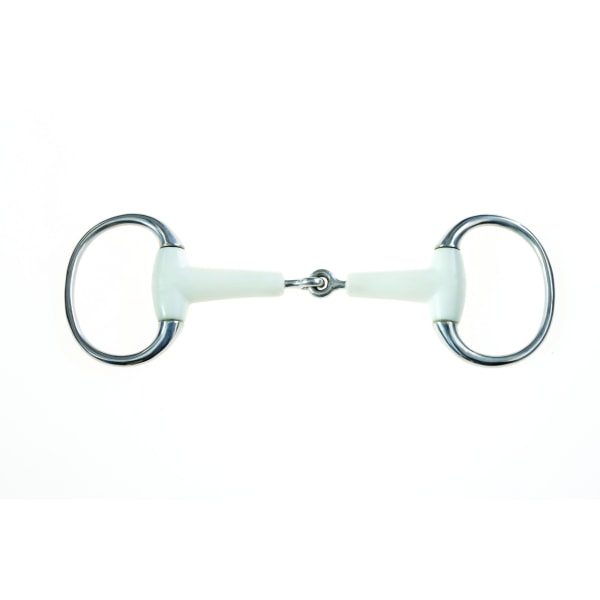 Korsteel Flexi Mouth Jointed Eggbutt Snaffle Bit 5in Ivory Ivory 5in