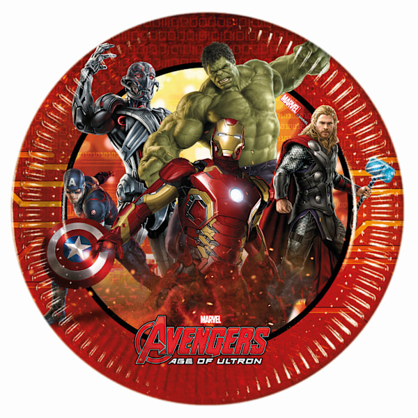 Avengers Age Of Ultron Pappersmuggar för fest (8-pack) Multicoloured One Size