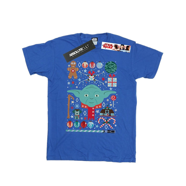 Star Wars Yoda Jul T-shirt 4XL Royal Blue Royal Blue 4XL