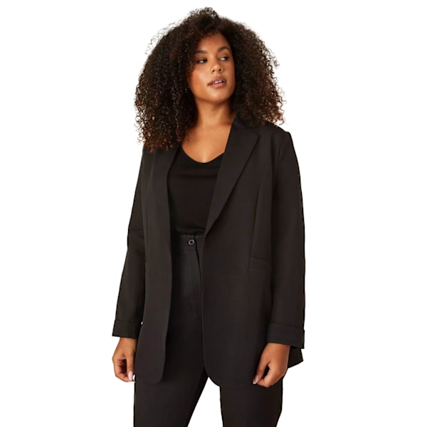 Dorothy Perkins Dam/Damer Vändbar Manschett Plus Blazer 20 UK Black 20 UK