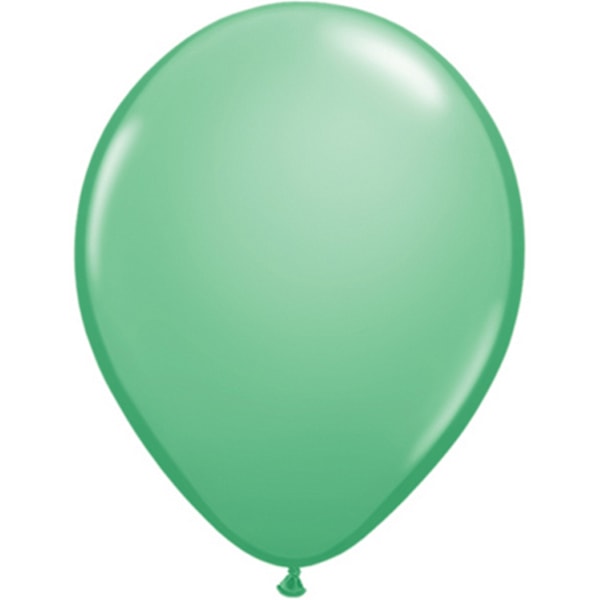 Qualatex 11 tum runda släta latexballonger (100-pack) En storlek Wintergreen One Size