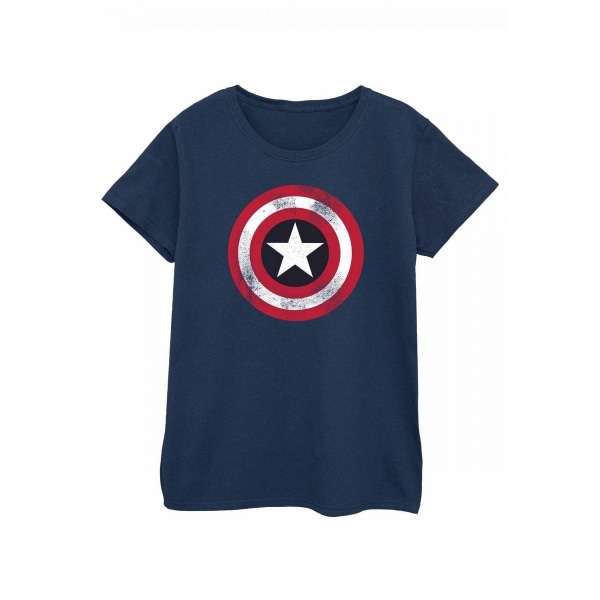 Captain America Womens/Ladies Shield T-Shirt XL Marinblå/Röd/W Navy Blue/Red/White XL