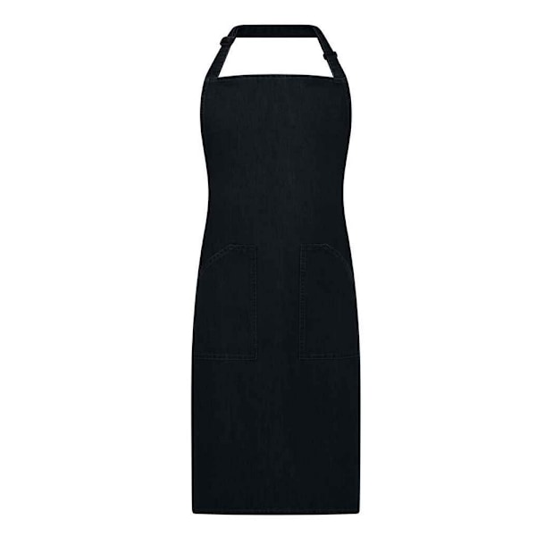 Brand Lab Denim Pocket Kitchen Apron One Size Black Black One Size