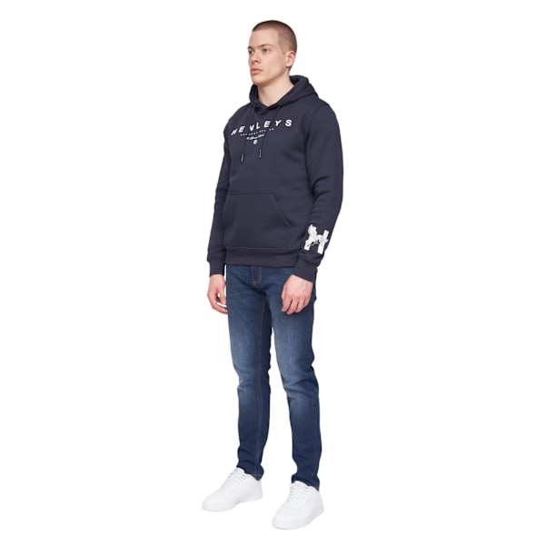 Henleys Herr Hentyme Logohuvtröja M Marinblå Navy M