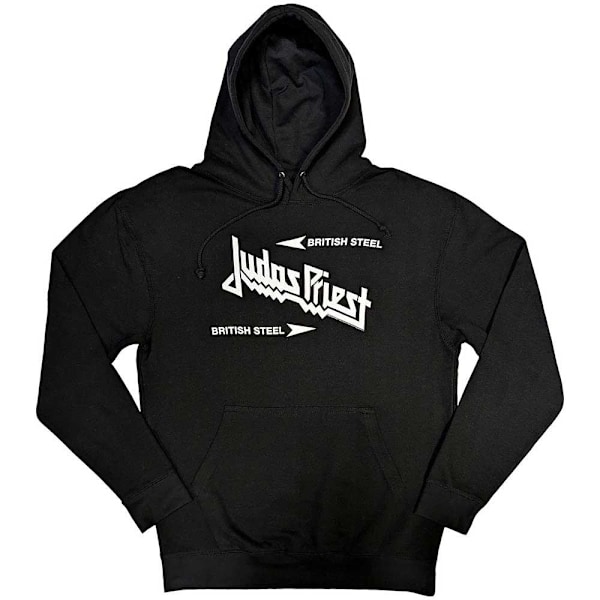 Judas Priest Unisex Vuxen British Steel Logo Hoodie XL Svart Black XL