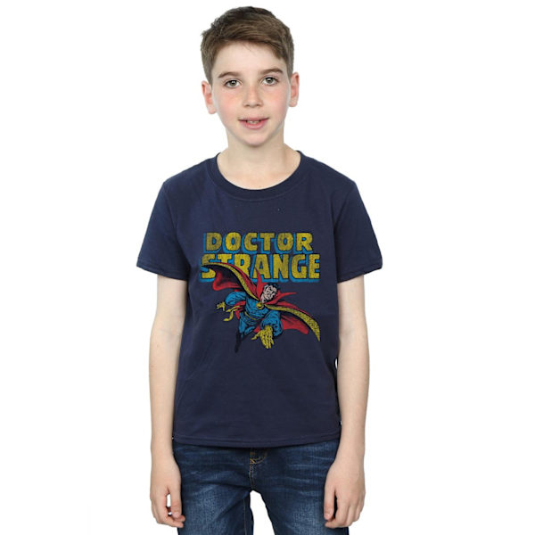 Marvel Boys Doctor Strange Flygande T-shirt 7-8 år Marinblå Navy Blue 7-8 Years