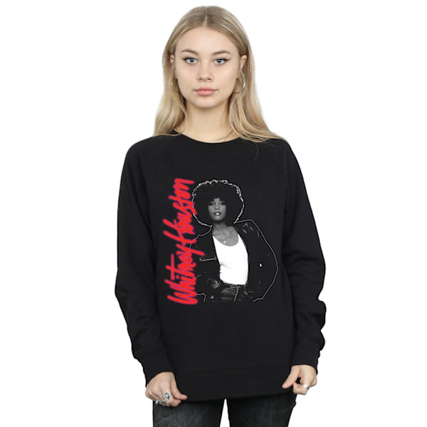 Whitney Houston Dam/Kvinnor Whitney Pose Sweatshirt XXL Svart Black XXL