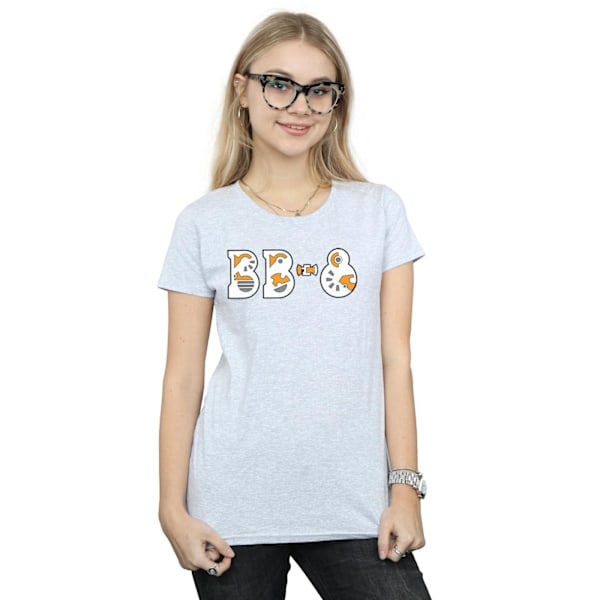 Star Wars Dam/Damer The Rise Of Skywalker BB-8 Text Logo Co Sports Grey S