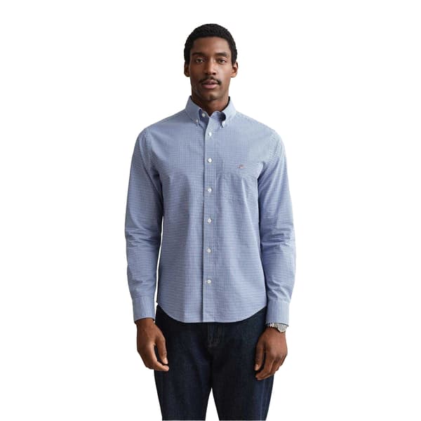 Gant Herr Fitted Skjorta S Blå Blue S