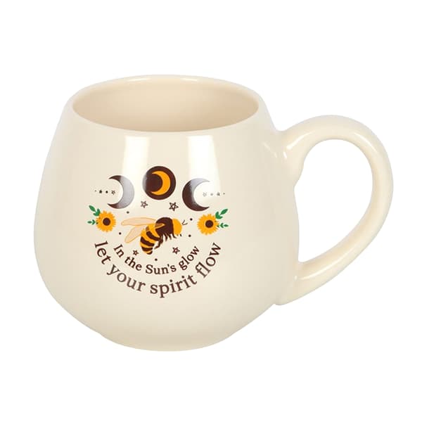 Something Different Låt Din Ande Flöda Rundad Mugg One Size C Cream/Brown/Yellow One Size