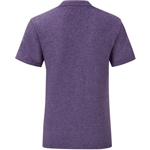 Fruit Of The Loom Iconic T-shirt för män (5-pack) M Heather Pur Heather Purple M