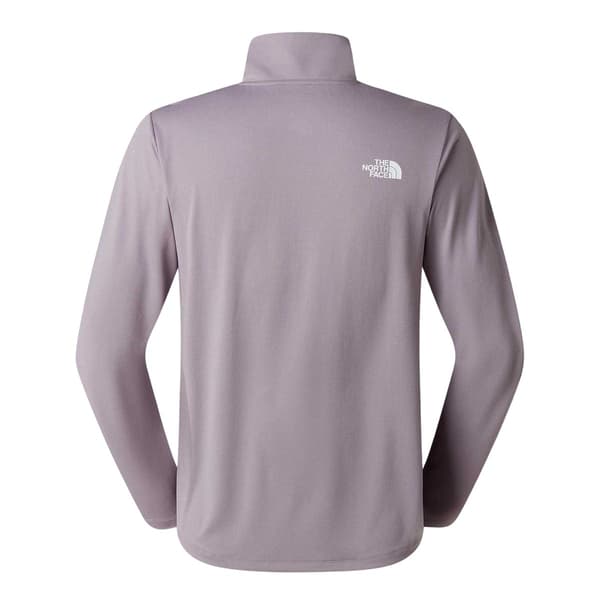 The North Face Herr Logotyp Quarter Zip Långärmad T-shirt L Grå Grey L