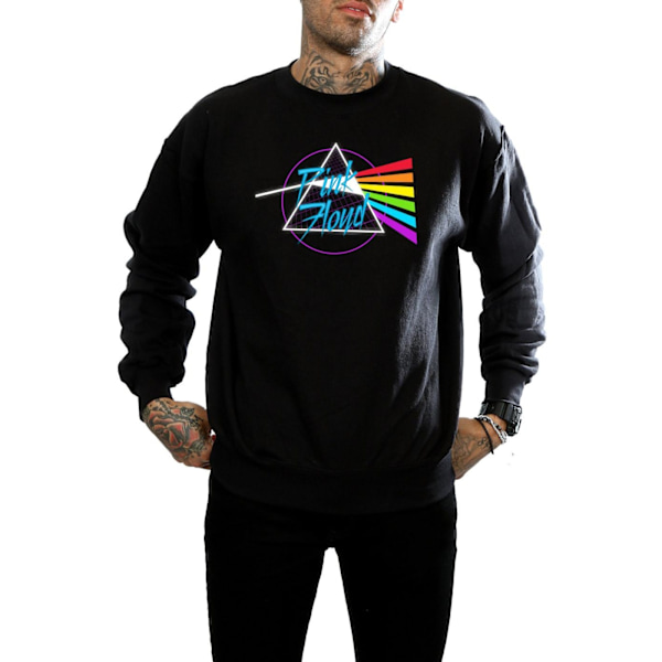 Pink Floyd Neon Darkside Sweatshirt S Svart Black S