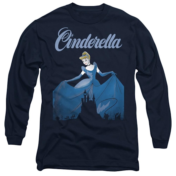 Askungen Unisex Vuxen Ikon Silhuetter T-Shirt L Marinblå Navy L