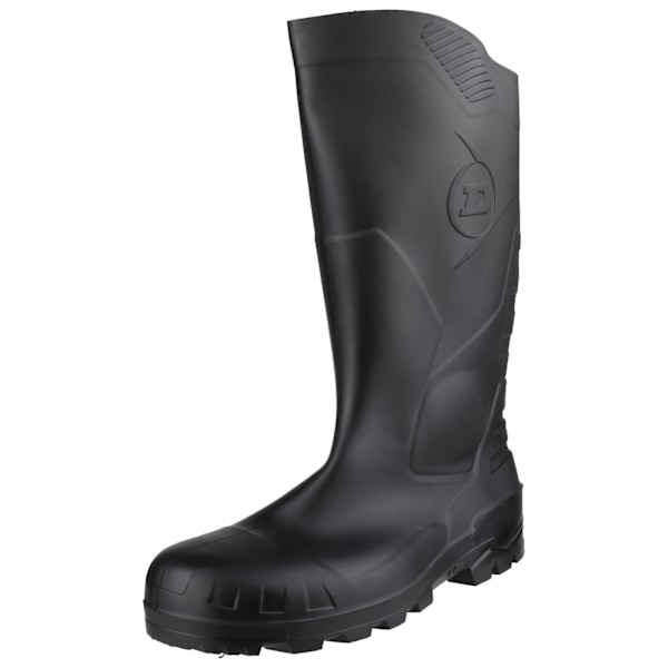 Dunlop Devon Unisex Svart Säkerhets Wellington Stövlar 43 EUR Svart Black 43 EUR