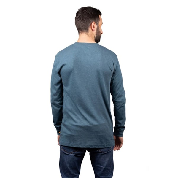 Caterpillar Mens Trademark Banner Long-Sleeved T-Shirt XXL Teal Teal XXL