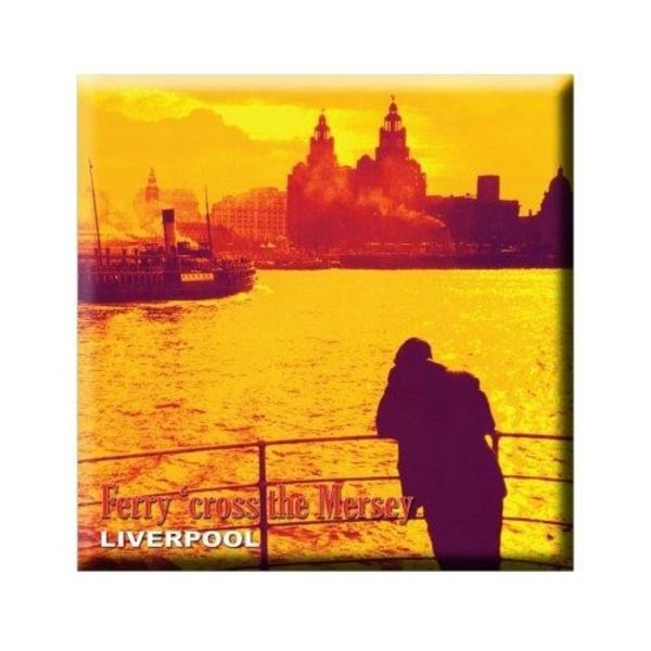 Magic Moments Ferry Cross The Mersey Kylskåpsmagnet En Storlek Gul Yellow/Grey One Size